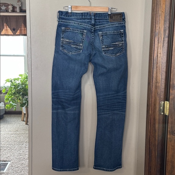 Ariat Men's M5 Classic Blue Straight Jeans - Picture 2 of 14